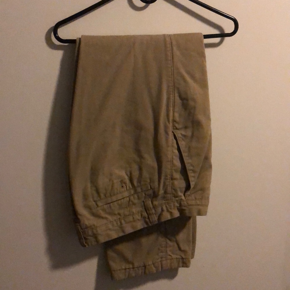 Flannel Lined Khaki Eddie Bauer Pants